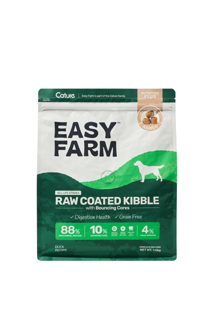 Easy Farm Raw Coated Kibble with Bouncing Cores - Duck Recipe (Dog)