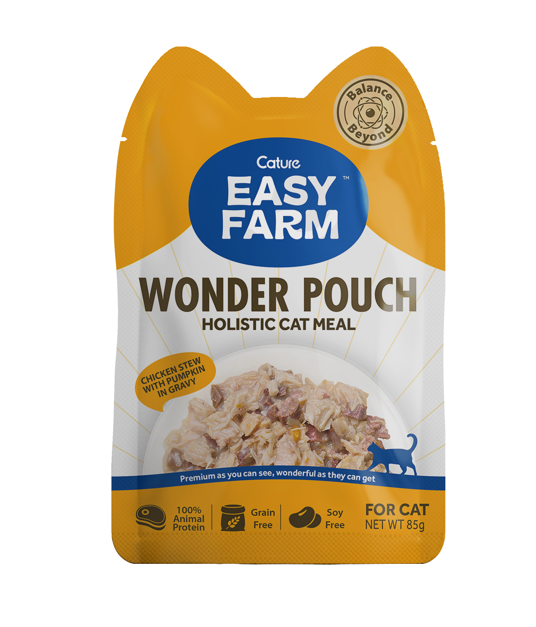 Easy Farm Wonder Pouch - Chicken Stew with Pumpkin in Gravy (Cat)