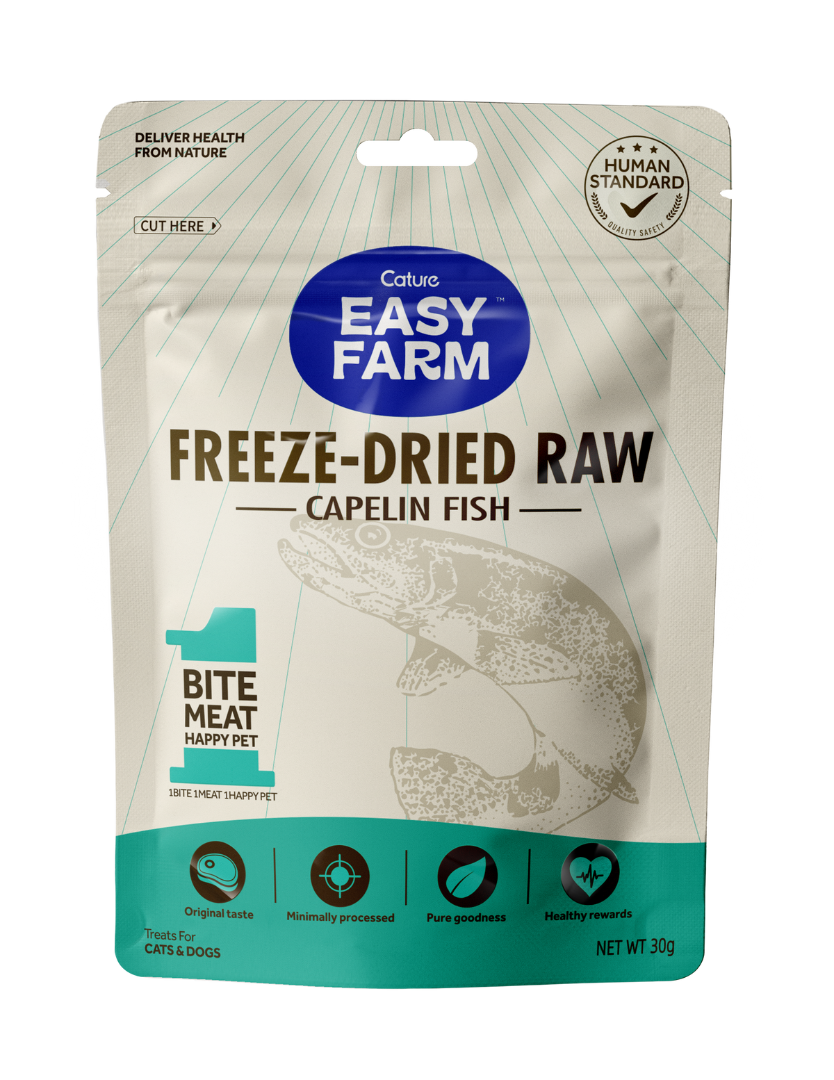 Easy Farm Freeze-Dried Raw - Capelin Fish