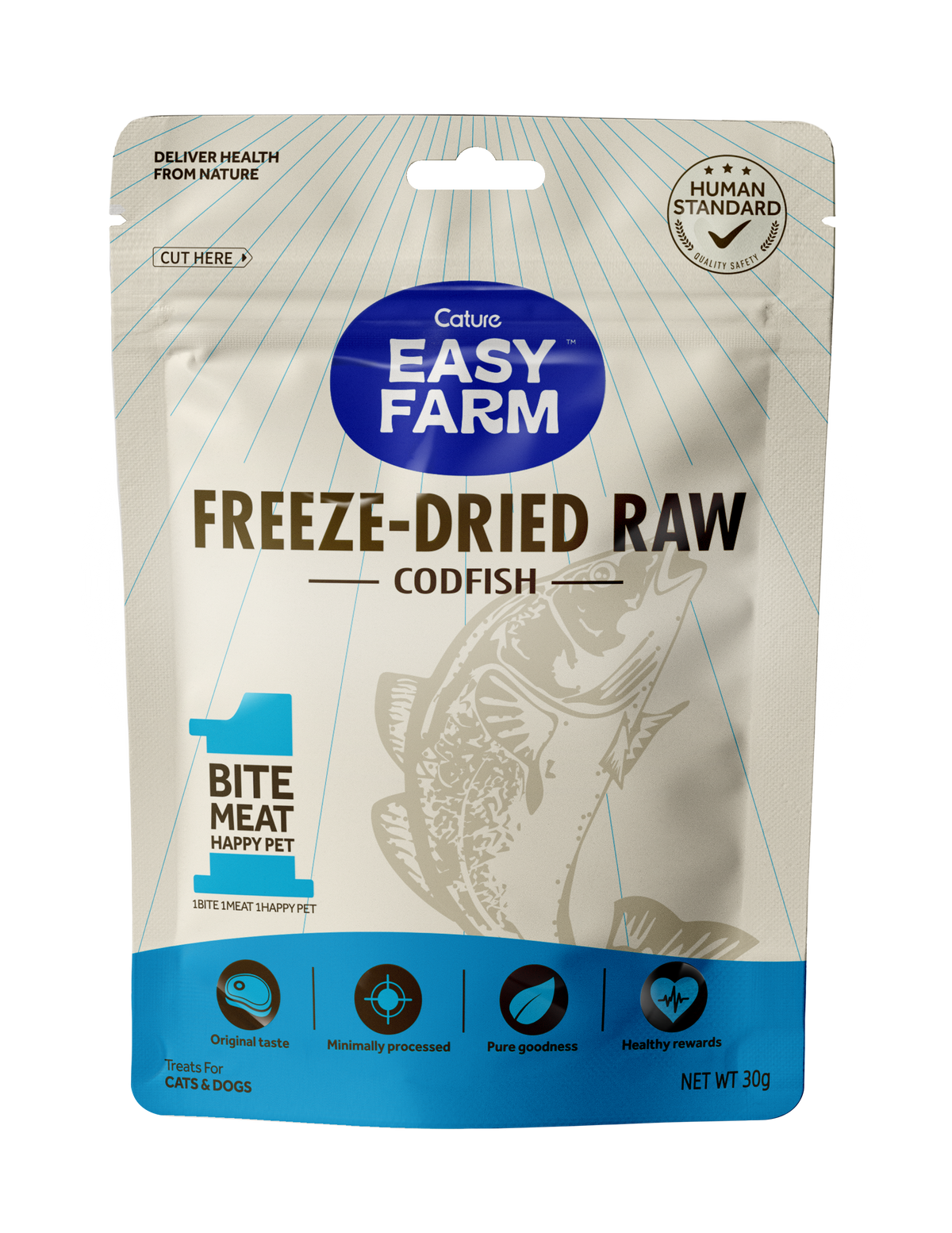 Easy Farm Freeze-Dried Raw - Codfish